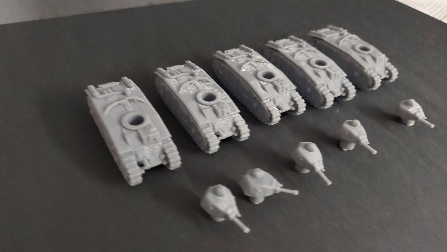 Char B1 Biss heavy tank platoon