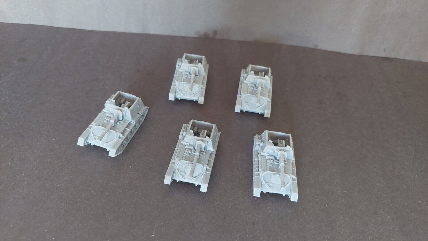 SU-76 tank platoon