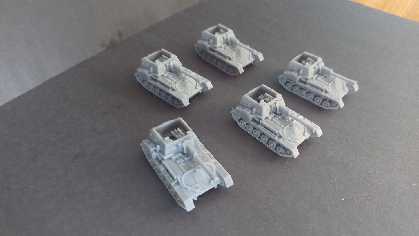 SU-76 tank platoon